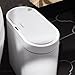 ELPHECO Bathroom Motion Sensor Trash can 2.5 Gallon Automatic Garbage Can, 9.5L Slim Plastic Smart Trash Bin with Lid Bathroom Decor, Sensor Garbage can for Bedroom, Kitchen, Office, White