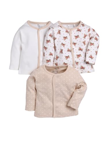 BABY GO Full Sleeve Regular Round Neck Front Open Pack of 3 tees for Baby Boys