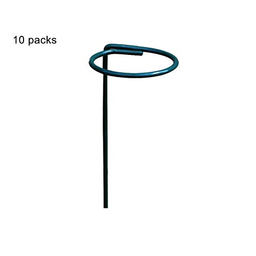 Preisvergleich Produktbild Suppemie 10pcs Pflanzen Stützring Blumenstütze Rankhilfe Gartenpflanzenhalter Für Topfblumen Oder In Innen- Und Außenvase 45 6,5 cm / 60 6,5 cm