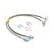 Front and Rear Stainless Extended Brake Lines For 1971-1991 Chevy/GMC C/K 10 15 20 25 K5 Blazer Jimmy 4-6