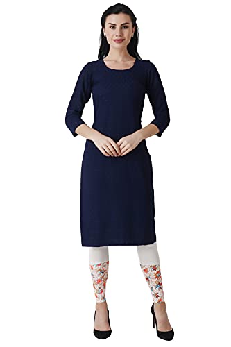 Image of Women's Soft & Stretchable Cotton Leggings Lace Ankle Length Color
