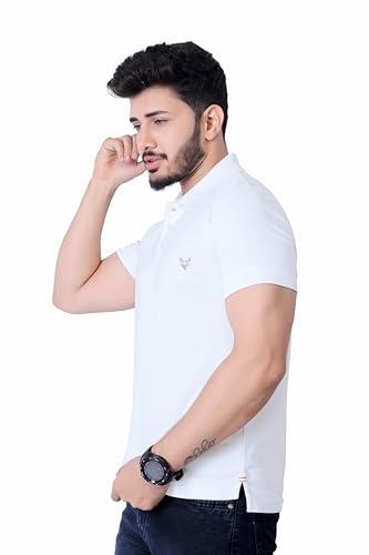 Image of Men's Premium Polo T-Shirt | Classic Collar | Smooth Finish | Half Sleeve Casual Wear (XS to 3XL)