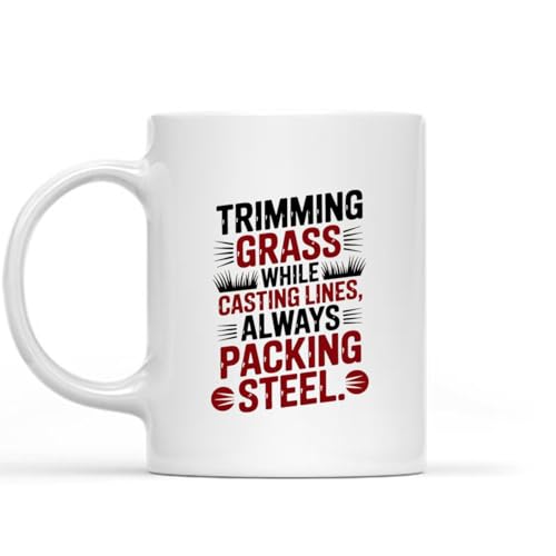 Yard Worker Fishing 2Nd Amendment Personalized Coffee Mug