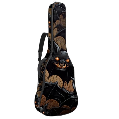 Housse guitare acoustique imperméable Halloween avec double bandoulière