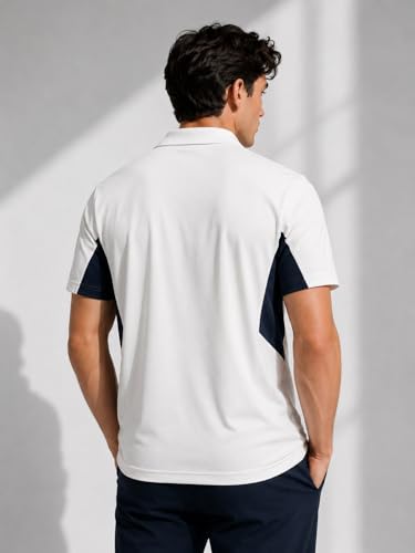 Image of Raves Mens Performance Collared Polo Shirt | Quick Dry, Lightweight, Breathable Sports & Everyday Wear Polo | Athletic Fit