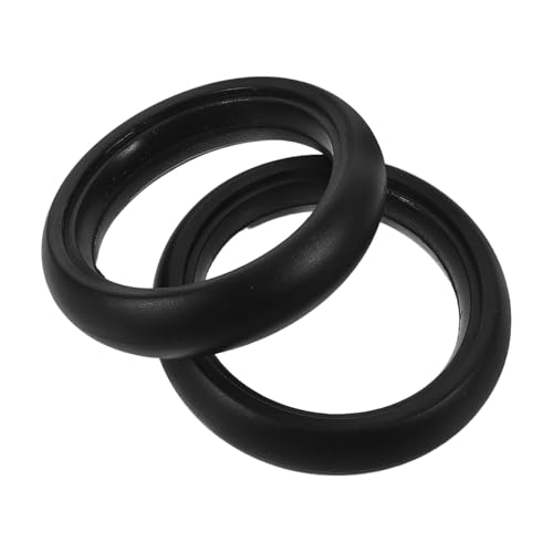 WRITWAA Neumáticos de Repuesto para Cochecito de 5 Pulgadas Goma Lisa Resistente al Desgaste Juego de 2 Ruedas Aplicables para Carrito Infantil Tracción Mejorada para Todo Terreno