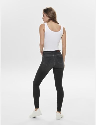 ONLY Damen Onllive Love New Long Tank 2pk Noos Top, Schwarz, M EU – Ansicht 5