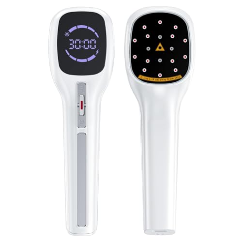 Zelvory Cold Laser Therapy Device for Humans/Dogs, Handheld Infrared Red Light Therapy Wand for Body Pain Relief, lllt Low Level Laser Devices Target Pain of Knee, Joints, Shoulder, Back