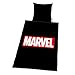 Produktbild Herding MARVEL Bettwäsche-Set, Bettbezug 135 x 200cm, Kopfkissenbezug 80 x 80cm, Baumwolle/Renforcé, Schwarz