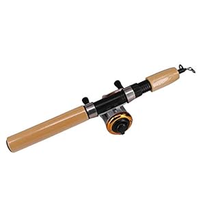 Winter Hengels Combo Ijs Hengel met Vismolen en Lijn Outdoor Draagbare Spinning Casting Visserij Reel Tackle Set (Kleur: Blauw, Maat: 65cm Hengel) (Gouden 65cm Hengel)