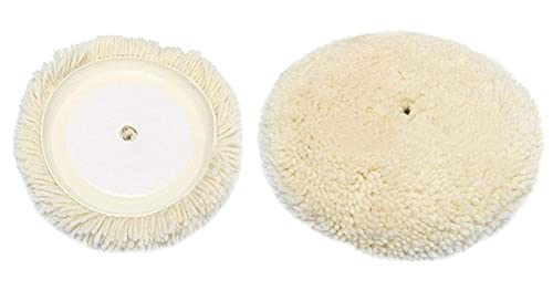 Image of DIY Crafts 9x, Wool Polishing Waxing Buffing Pads, 18x Mini Buffing Polish Detail Polisher Pads On Rotary Tools,Cordless Drill, Polisher Tool for Tight Area (9x, Wool Polishing Waxing Buffing Pads)