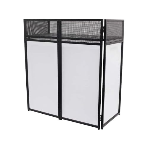 TEK audio Compact Lightweight Foldable DJ Booth DB750 included carrying bag and Interchangeable white or black Panels TEK audio Compact Lightweight Foldable DJ Booth DB750 included carrying bag and Interchangeable white or black Panels