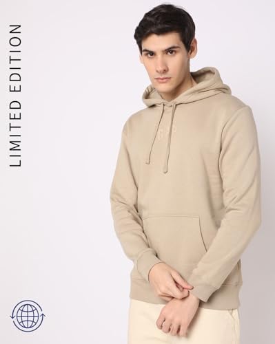 Image of Gap Men Regular Fit Logo Print Full Sleevesd Cotton Hoodie