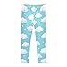 GAIGEO Leggings for Girls White Clouds Light Blue Yoga Pants Dance Tights Trousers Fashion Stretch Pants, 4 Years