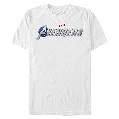 T-shirt Avengers Marvel blanc grande taille 3XL coupe classique à manches courtes pour homme