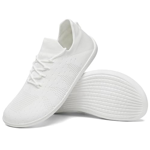 SAGUARO Unisex Breite Barfußschuhe Herren Barefoot Slip On Sneaker Damen Atmungsaktiv Leicht...