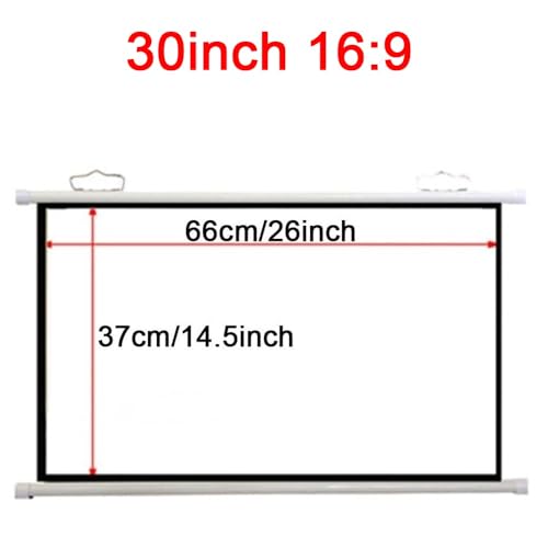 Pantalla portátil manual para proyector 30 pulg 16:9 miniatura 6