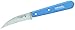 Produktbild Opinel Erwachsene Gemüsemesser No. 114, rostfreier Sandvik-Stahl, gebogen, hellblauer Buchenholzgriff Messer, Mehrfarbig, One Size