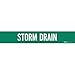 Brady 7273-1HV, 93400 Self-Sticking Vinyl Pipe Marker, (Pack of 25 Cards)