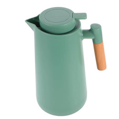 Alipis Jarra Térmica Recipiente Para Bebidas Jarra De Agua Jarra Termica Para Cafe Envases De Jugo Tetera Dispensador De Bebidas Térmicas Frasco De Agua Caliente Olive Green Vidrio