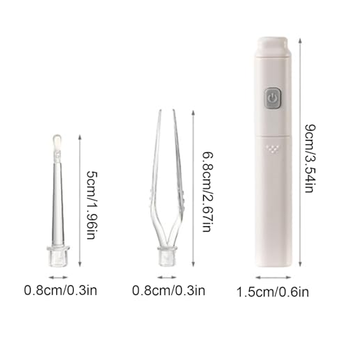 Eliminación de cerumen - Limpiador de oídos con luz, cureta ergonómica | Pinzas de precisión para limpieza del hogar, kit de viaje para adultos, ayuda higiénica segura, solución de cuidado portátil - imagen 6