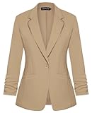 veste poche passepoilÃe 【 Occasion 】 : Cette veste de costume pour femme convient à une variété d'occasions, y compris les réunions d'affaires, les événements formels, ainsi que les rassemblements décontractés et les rendez-vous. Il peut mettre en valeur vos qualités professionnelles tout en mettant en valeur votre sens de la mode, ce qui en fait un vêtement très polyvalent et pratique.