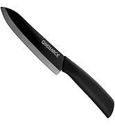 Ceramic Chef Knife, QUELLANCE Ultra Sharp Professional 6-Inch Ceramic Kitchen Chef's Knife with S...
