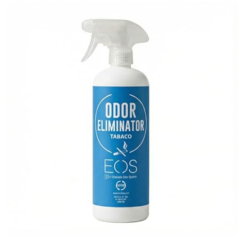 EOS - Eliminador de olores en spray, potente neutralizador de olores especializado para quitar malos olores en tejidos. Ambientador potente ideal para el hogar, muebles, bares, restaurante, coches