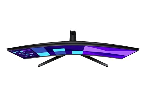 Image of Samsung 27 inch (68.6 cm) S3 1800R Curved Monitor|FHD 1920 x 1080|100 Hz|4 ms|Ports-HDMI,VGA|Game Mode|Eye Saver Mode|LS27D390GAWXXL||Wall Mountable|Black
