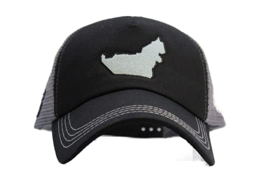 FoxerzUAE’s Map Cap - Black/Gray