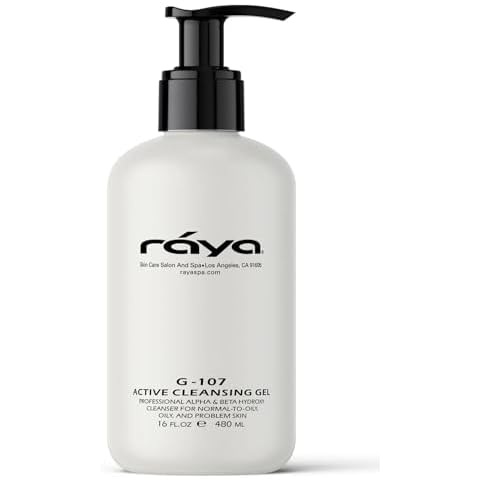 Raya Active Facial Cleansing Gel with AHA and BHA 16 oz (G-107) Cover