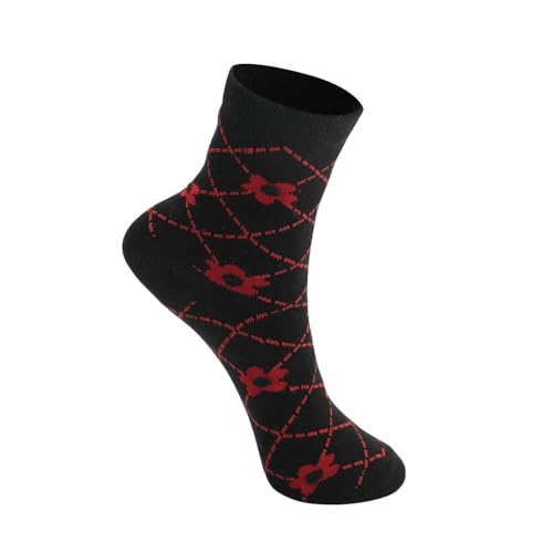 Image of Kids Girls Socks | Soft Cotton, Comfortable, Multicolor Printed Socks for Girls - Pack of 5 Pairs