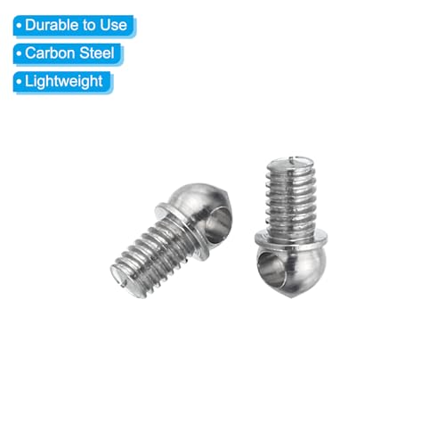 Image of PATIKIL M3x0.5 Eye Bolts, 30 Pack Screw Hook Loop Ring Decorative Light Fixture for Candle Pendant Lamp Chandelier DIY Project, Silver Tone