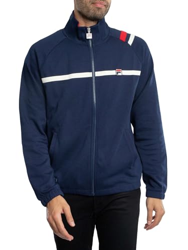 Fila Mkii Archive - Chaqueta deportiva para hombre, color azul marino/blanco/rojo, Azul marino/blanco/rojo, S