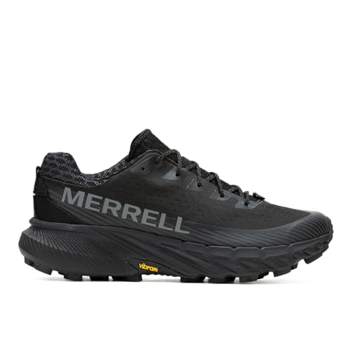 Merrell Men's Trail Running Sneaker, Black/Black, 8.5