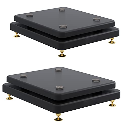 Soporte para Altavoces, Base estabilizadora Vertical, Soporte de Aislamiento for subwoofer, Plataforma de pies de Aislamiento de Altavoz, con Clavo de Cobre Fijo for Monitor de Estudio, Paquete de 2