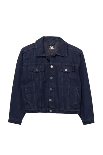 Image of X RAY Boys & Kids Denim Jean Jacket, 100% Cotton & Cotton Flex Washed Fall Outerwear Trucker Casual Jacket for Boys
