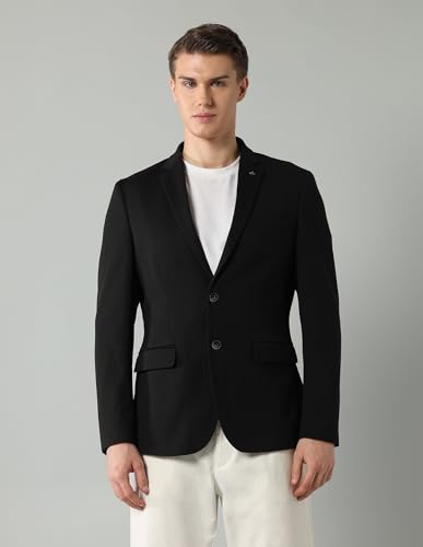 Image of Arrow Knitted Blazer for Men - Slim Fit, Button Closure Casual Blazer for Men
