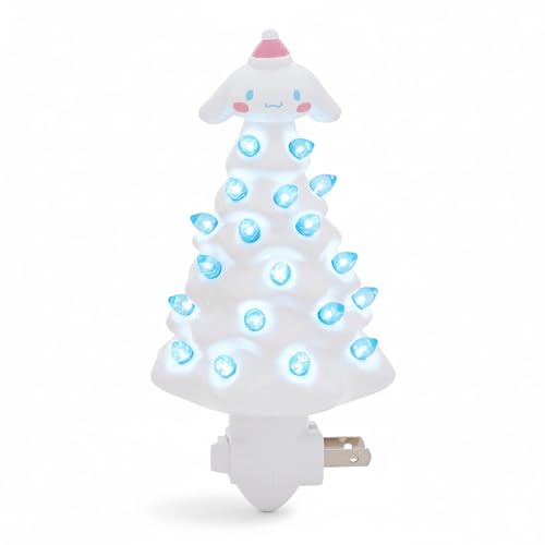 Ukonic Sanrio Cinnamoroll 6-Inch Ceramic Christmas Tree Plug-in Nightlight