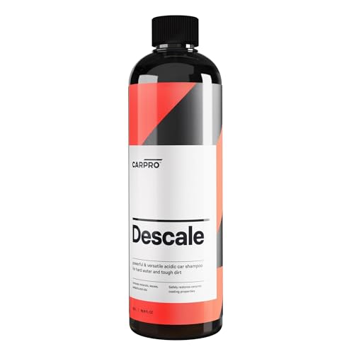 CARPRO Descale Acidic Car Shampoo Wash Concentrate, Removes Minerals, Waxes, Sealants & Oils - 500ml (17 fl oz)