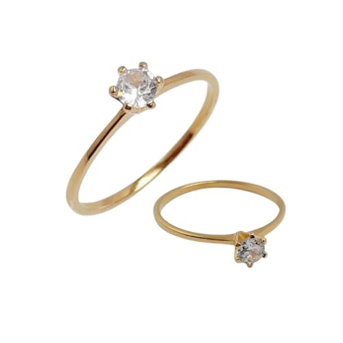 Anel Solitário Banhado a Ouro 18k Zirconia (16)