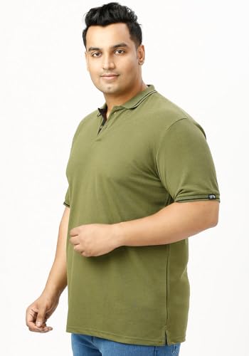Image of Wear Your Opinion Men's Plus Size Tipped Polo Collar Neck Tshirt