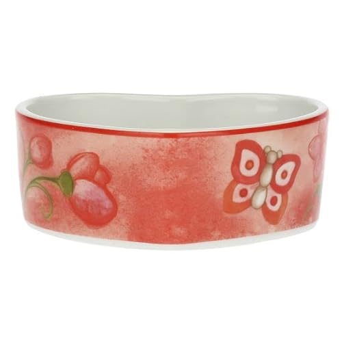 THUN - Ciotola in Porcellana Decorata a Mano a Forma di Cuore, Versione Piccola, Linea Quokka Love, Ø 11 cm