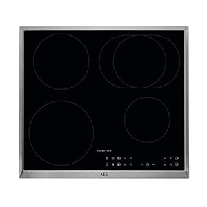 AEG IKB6431AXB Autonome kookplaat / kookplaat met touchscreen, pannenherkenning & Hob²Hood-functie / inductiekookplaat / 4 kookzones / roestvrij stalen frame / 60 cm
