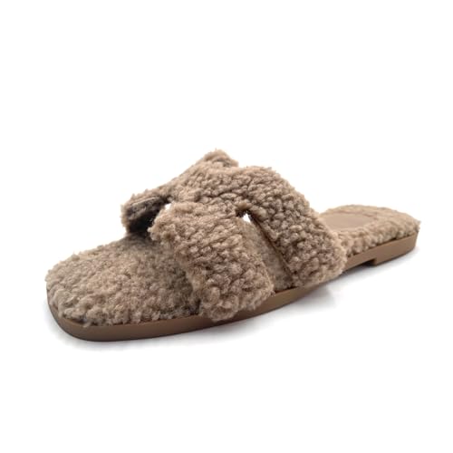 Women's Furry Slippers: Versatile Indoor/Outdoor Slippers with Plush Cotton Upper and Soft Sole - Perfect for Parties, Gatherings, Casual Wear, Vacations, and Beach Days