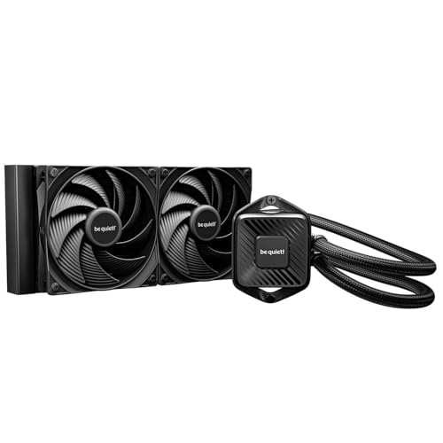 be quiet! Pure Loop 3 240 mm All-in-One-Wasserkühlung für leicht übertaktete AMD/Intel-Systeme, 2x Pure Wings 3 120 mm PWM high-speed Lüfter, hoher statischer Druck, flüsterleise PWM-Pumpe