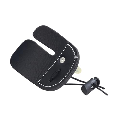 BRIGHTFUFU Archery Finger Tab Protector Adjustable Finger Sleeve for Young Beginners Professionals Comfortable Guard for Archery Practice