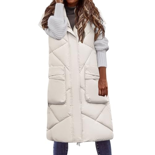 Manteaux d'hiver doudoune surdimensionnée longue sans manches pour rester au chaud sans s'encombrer
