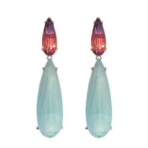 Boucles d'oreilles rouge en argent, le cadeau de fiançailles idéal pour femme