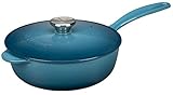 Le Creuset Enameled Cast-Iron 2-1/4-Quart Saucier Pan, Marine